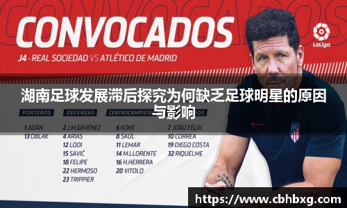 湖南足球发展滞后探究为何缺乏足球明星的原因与影响
